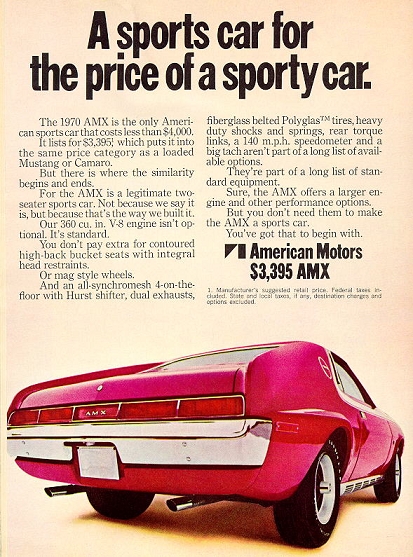 1970 AMX A sports Car For Price Of A Sporty Car